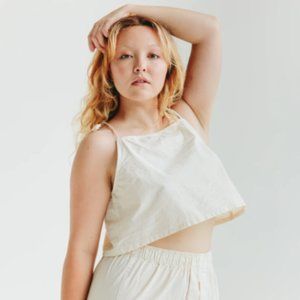 ARQ Lucy tank in Ecru